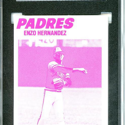 1977 Topps #522 Enzo Hernandez 9 card progressive proof. 16a