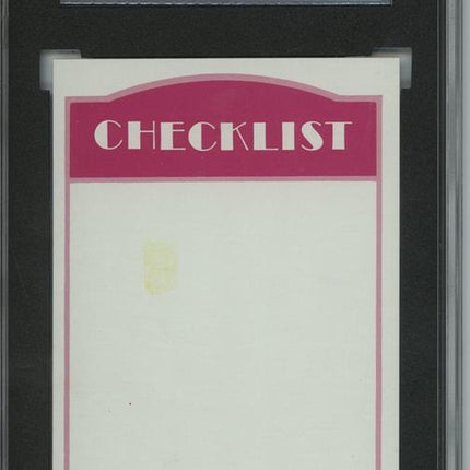 1972 Topps #478  Checklist 6 card progressive proof. 54a