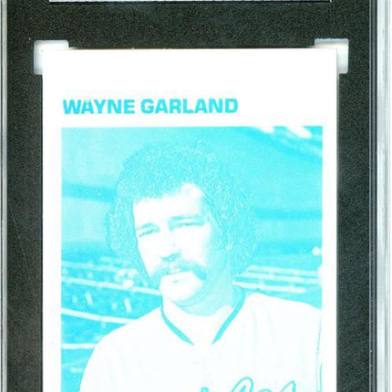 1977 Topps #33 Wayne Garland 9 card progressive proof. un-issued image. 15a