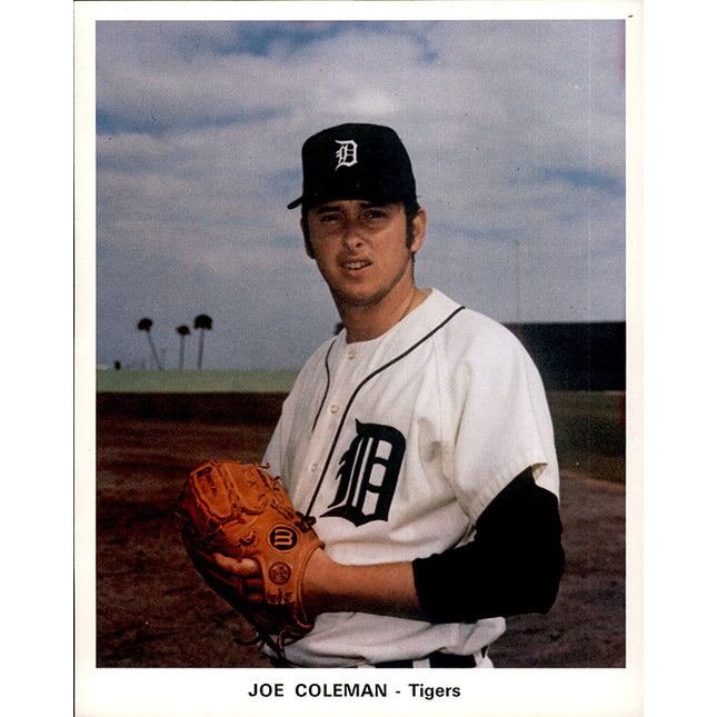 1973 Detroit Tigers Team Issued Joe Coleman 7" x 8 5/8" Color photo c06149