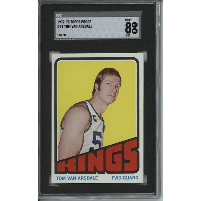 1972 Topps #79 Tom Van Arsdale 9 card progressive proof. 20a