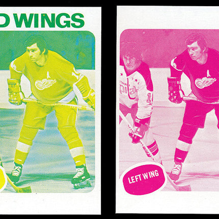 1975 Topps Hockey #13 Nick Lebett 11 Card Progressive Proof 75THOC25