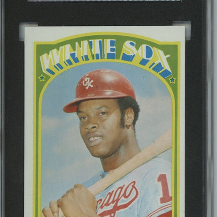 1972 Topps #525 Carlos May 7 card progressive proof 3a