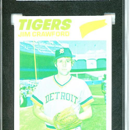 1977 Topps #69 Jim Crawford 9 card progressive proof. 5a