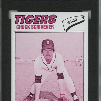 1977 Topps #173 Chuck Scrivener 9 card progressive proof. 41a