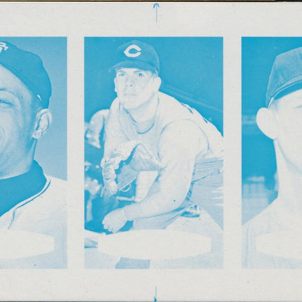 1967 Bazooka Panel #16-18 Acetate Proof Set of 4. Mays, McDowell, Kaat