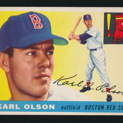 1955 Topps Baseball #72 Karl Olson Exmt c05377