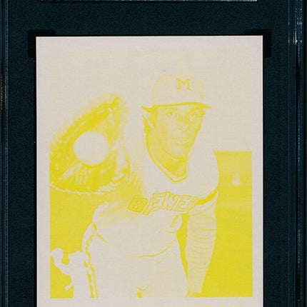 1976 Topps #377 Mike Hegan Progressive Proof set color variation SGC 76TBB62