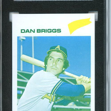 1977 Topps #592 Dan Briggs 9 card progressive proof. 31a