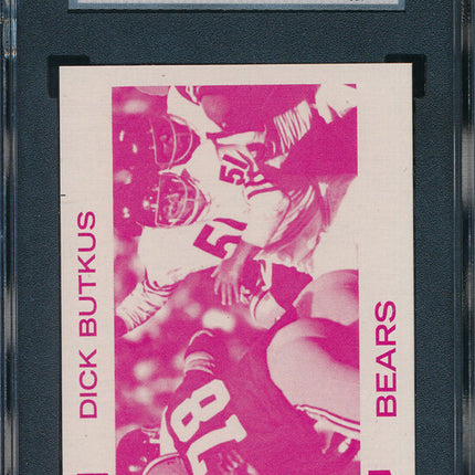 1973 Topps FB 8 Card Progressive Proof #300 Dick Butkus 73TFB08