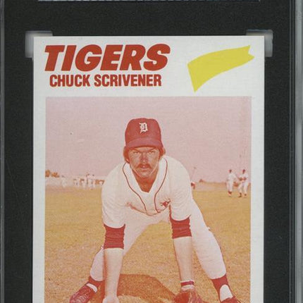 1977 Topps #173 Chuck Scrivener 9 card progressive proof. 41a