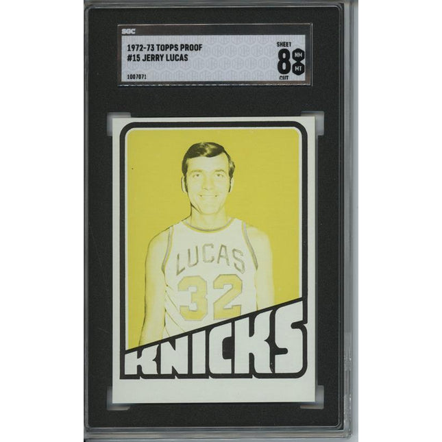 1972 Topps #15 Jerry Lucas 9 card progressive proof. 44a