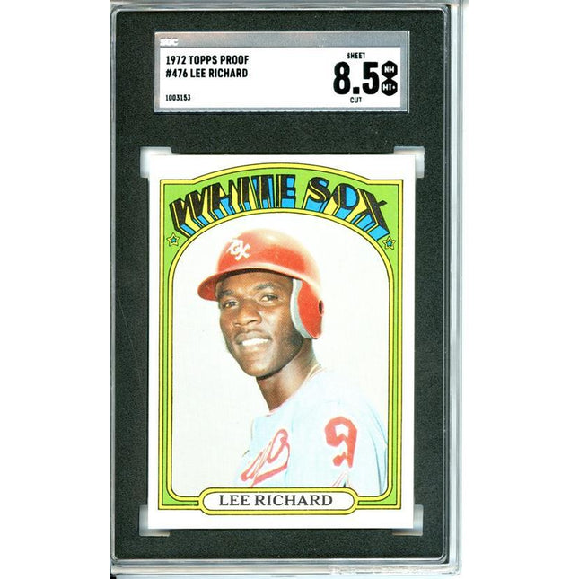 1972 Topps #476 Lee Richard 6 card progressive proof. 61a