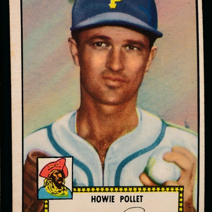 1952 Topps Baseball #63 Howie Pollett Black Back Ex+ c04285