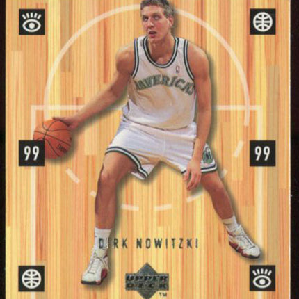 1998-1999 Upper Deck #320 Dirk Nowitzki Rookie Watch NMMT c00454