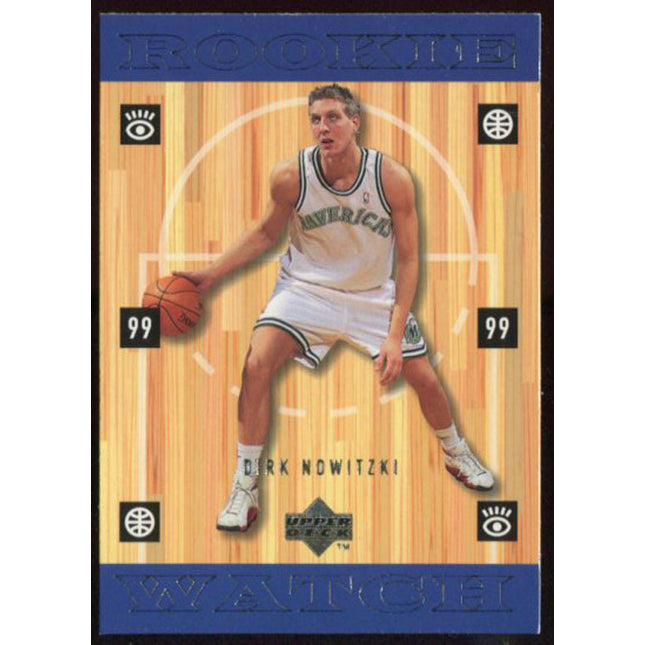 1998-1999 Upper Deck #320 Dirk Nowitzki Rookie Watch NMMT c00454