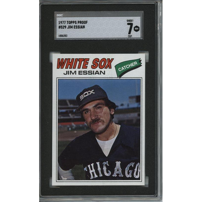 1977 Topps #529 Jim Essian 9 card progressive proof. 55a