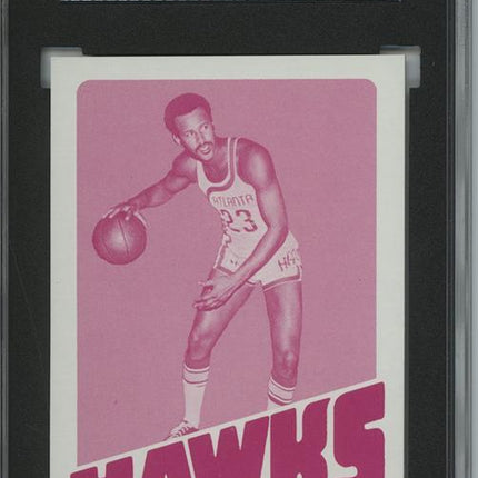 1972 Topps #130 Lou Hudson 9 card progressive proof. 6a