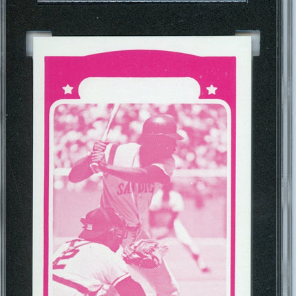 1972 Topps #432 Clarence (Action) Gaston 7 card progressive proof. 5a