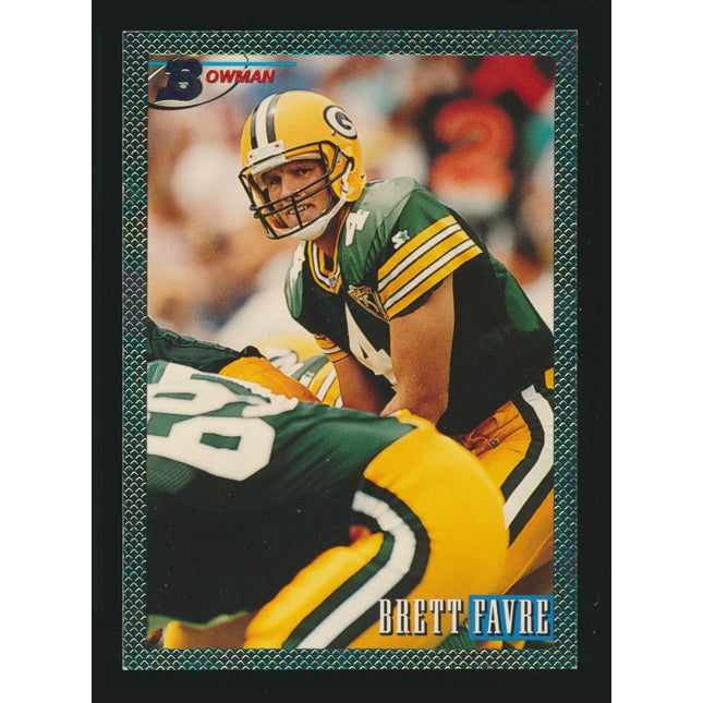 1993 Bowman Football #335 Brett Favre Foil (Nrmt/Mt) c05048