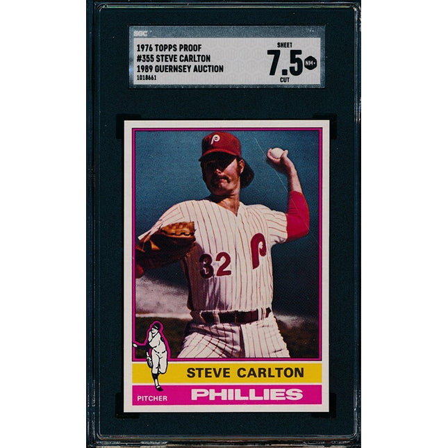 1976 Topps #355 Steve Carlton Progressive Proof set of 10 SGC Graded 76TBB61