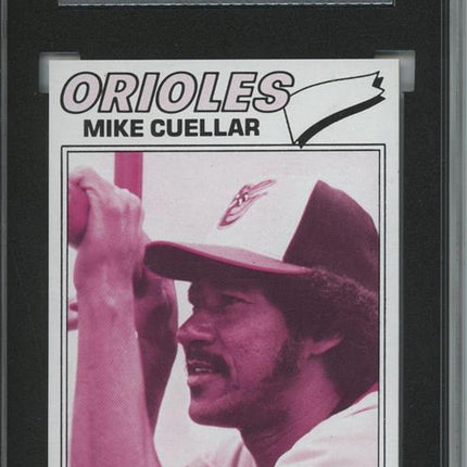 1977 Topps #162 Mike Cuellar 9 card progressive proof. 51a