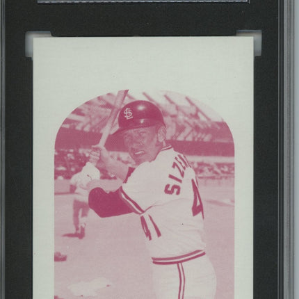1972 Topps #514 Ted Sizemore 7 card progressive proof set 2A