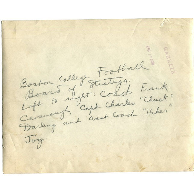11-27-1923 Boston College Coaches with Cavanaugh Type 1 Original photo a_168