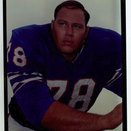 1963-1971 Topps Football transparency Jim Dunaway Bills T0222