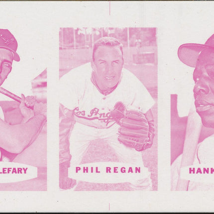 1967 Bazooka Panel #28-30 Acetate Proof Set of 4. Belefary, Regan, H. Aaron