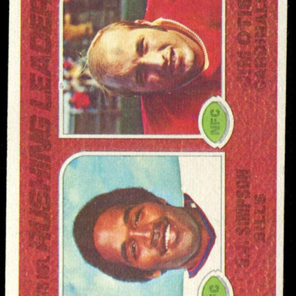 1976 Topps Football No/Light Black print #203 Leaders OJ Simpson NM C02277