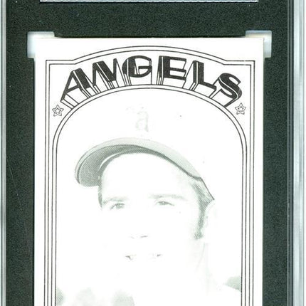 1972 Topps #521 Alan Foster 7 card progressive proof. 18a