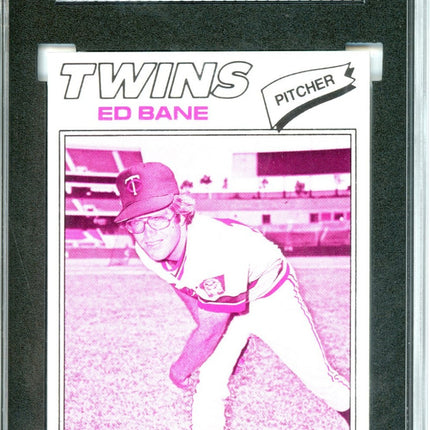 1977 Topps #486 Ed Bane 9 card progressive proof. 3a