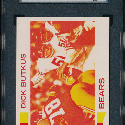 1973 Topps FB 8 Card Progressive Proof #300 Dick Butkus 73TFB08