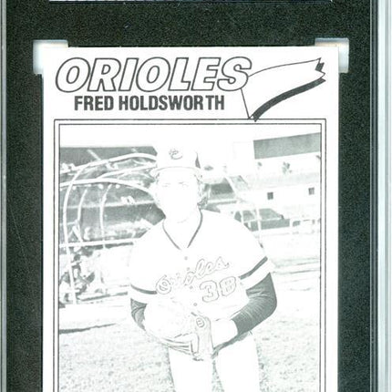 1977 Topps #466 Fred Holdsworth 9 card progressive proof. 8a