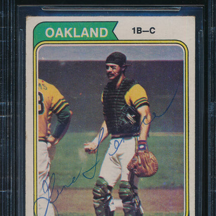 1974 Topps Baseball #79 Gene Tennace Autographed Beckett Authentic p03196