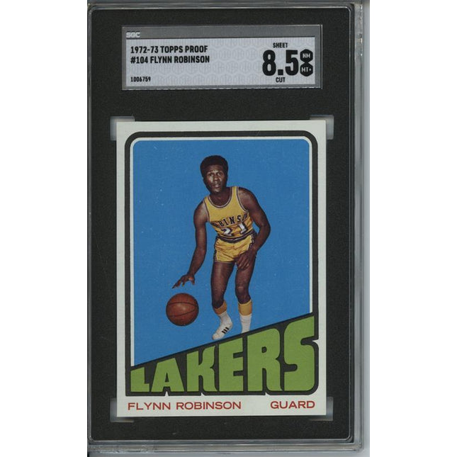 1972 Topps #104 Flynn Robinson 9 card progressive proof. 42a