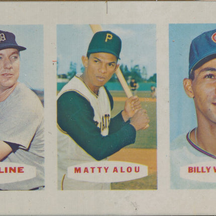 1967 Bazooka Panel #46-48 Acetate Proof Set of 4. Kaline, M.Alou, B. Williams