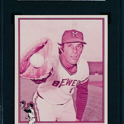 1976 Topps #377 Mike Hegan Progressive Proof set color variation SGC 76TBB62