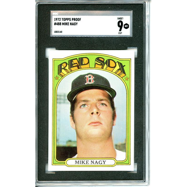1972 Topps #488 Mike Nagy 7 card progressive proof. 36a