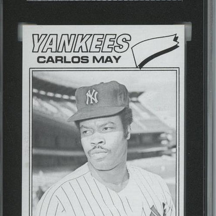 1977 Topps #568 Carlos May 9 card progressive proof. 54a