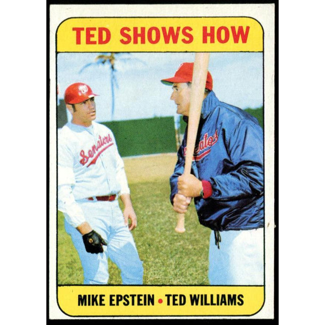 1969 Topps Baseball #539 Ted Shows How Ted Williams NM++ C02202