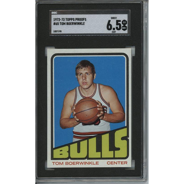 1972 Topps #65 Tom Boerwinkle 9 card progressive proof. 11a