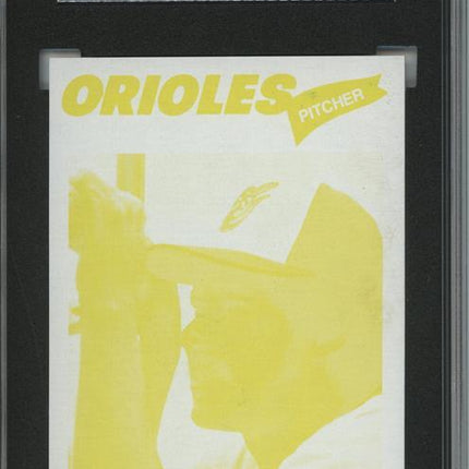 1977 Topps #162 Mike Cuellar 9 card progressive proof. 51a