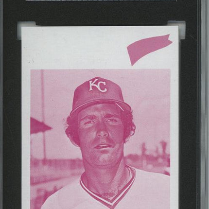 1977 Topps #218 John Wathan 9 card progressive proof. 60a
