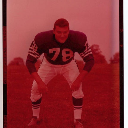 1950's Topps Football Transparency Dick Charovich Colts T0103