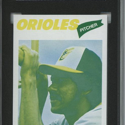 1977 Topps #162 Mike Cuellar 9 card progressive proof. 51a
