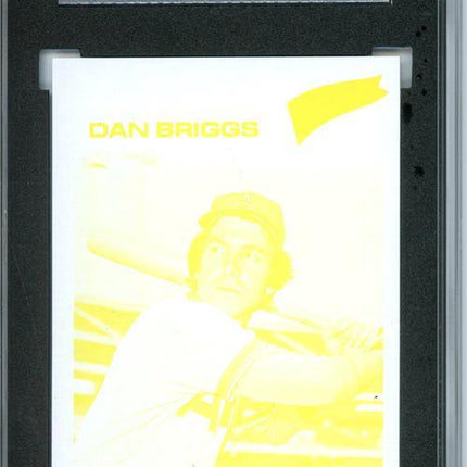 1977 Topps #592 Dan Briggs 9 card progressive proof. 31a