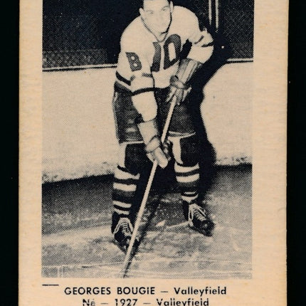 1951-1952 Laval Dairy QSHL Hockey #77 Georges Bougie Ex++ c04302