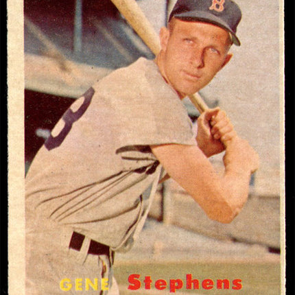 1957 Topps Baseball #217 Gene Stephens NMMT oc c01568